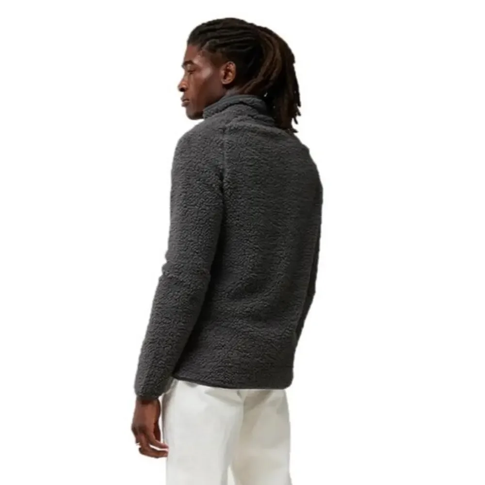 NWT J.Lindeberg Mens Zeke P Mild Layer Volcanic Ash (Gray), L, Fuzzy Full Zip,